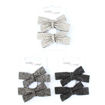 Picture of BOW CLIPS DIAMOND COVERED 5CM 2 PACK